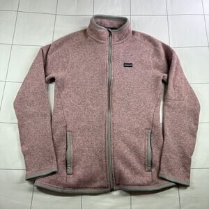 Patagonia Jacket Womens Small Pink Better Sweater Fleece Full Zip Outdoor Warm